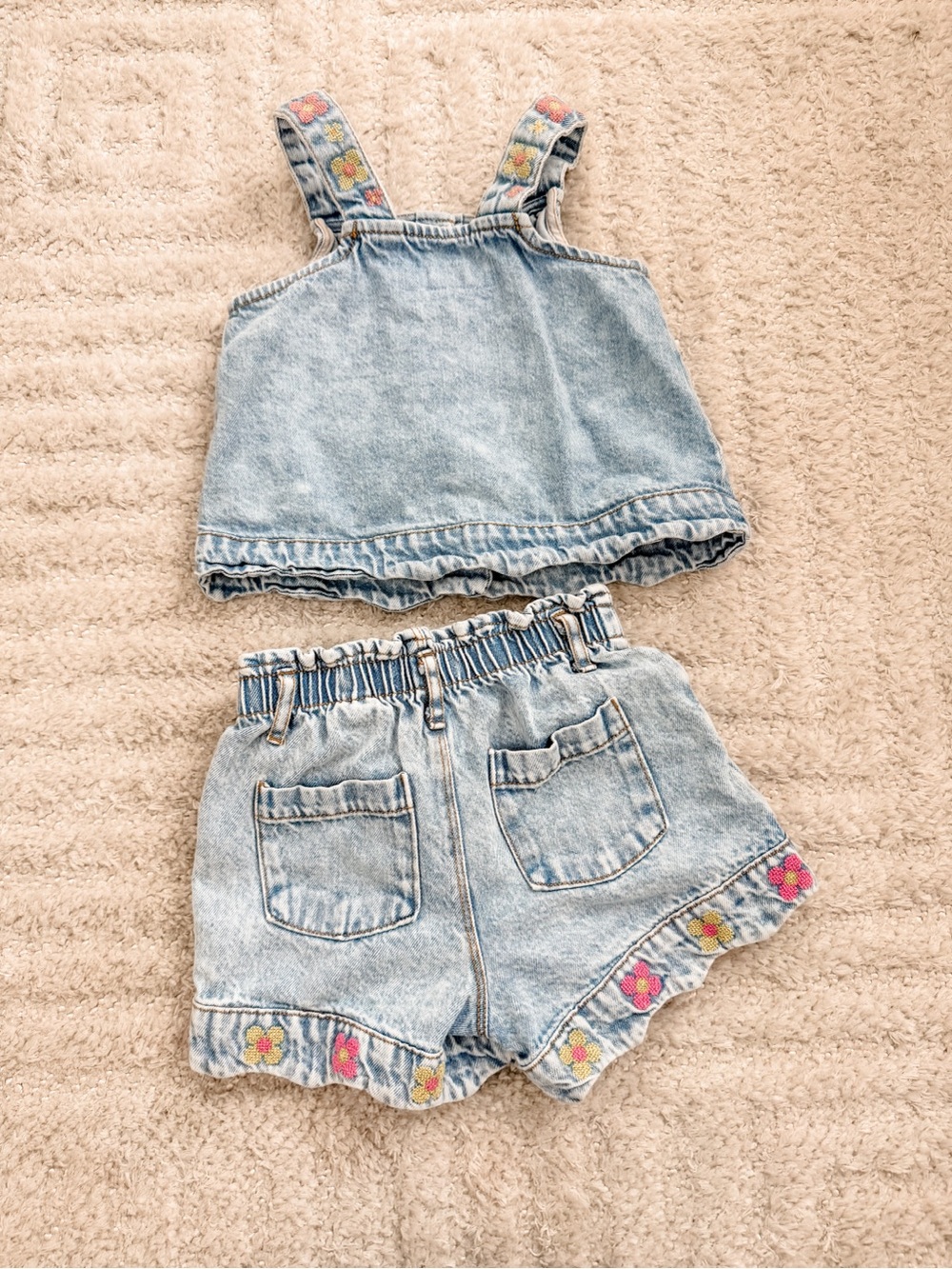 Zara Toddler Girl’s Two-Piece Denim Set - Size 4T - Picture 3 of 7